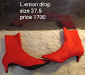 Lemon drops red ladies boots