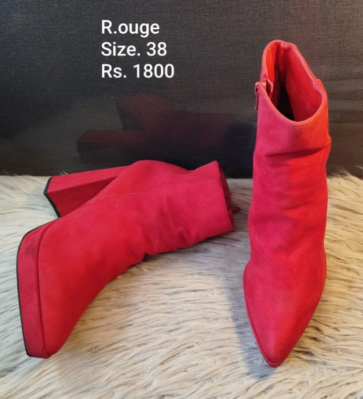 Rouge red ladies boots