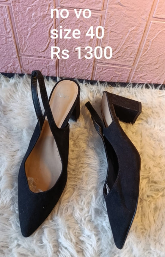 Novo black coat shoes