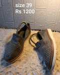 Black loafers