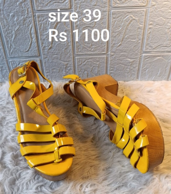 Yellow sandals