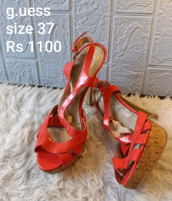 Guess red heels