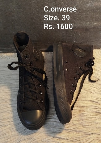 Converse black sneakers