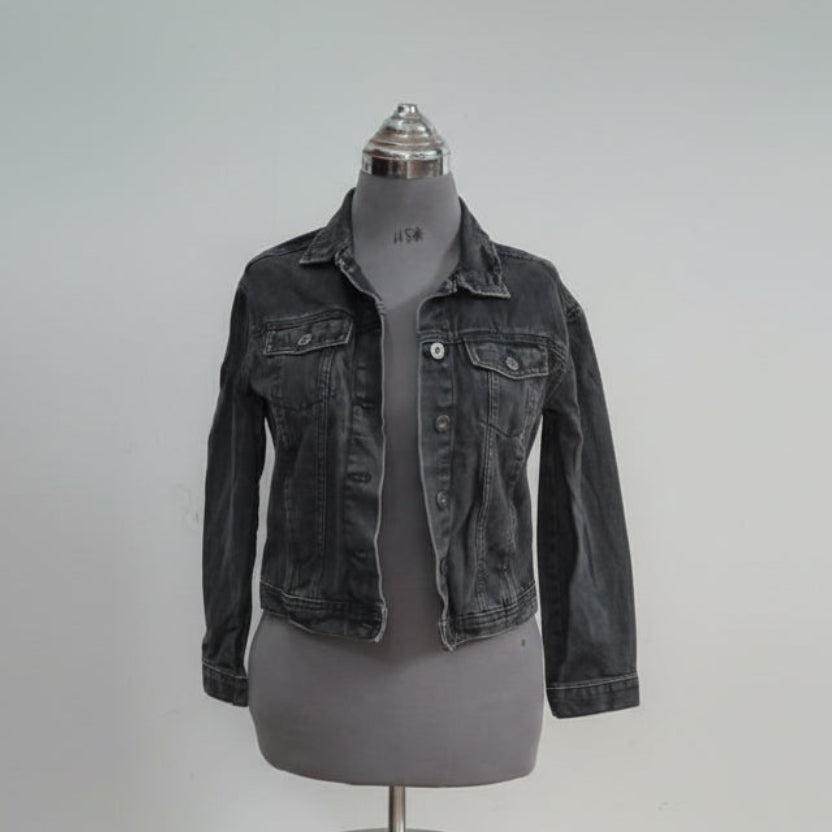 G.e.m.o Grey Denim Crop Jacket